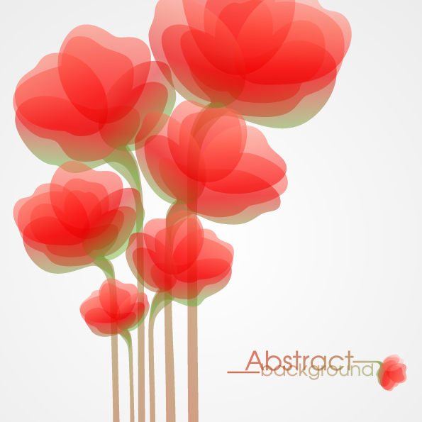 free vector Fashion flowers vector 4